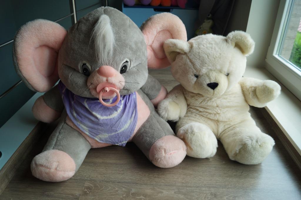 2 grote knuffels ( muis , beer ), Enlèvement ou Envoi, Utilisé, Ours