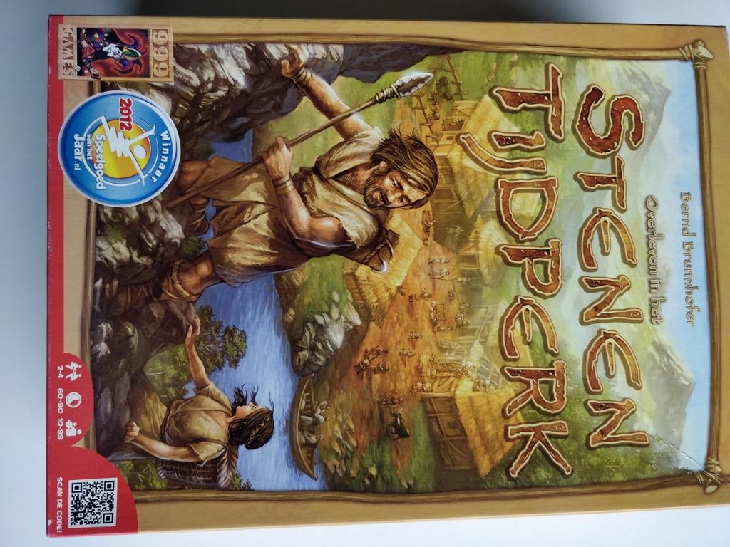 Bordspel stenen tijdperk 999 games, Hobby en Vrije tijd, Gezelschapsspellen | Bordspellen, Drie of vier spelers, Ophalen, Zo goed als nieuw