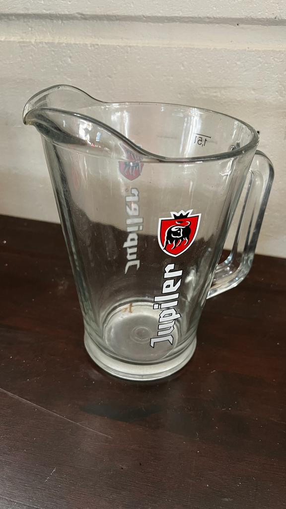 7 carafes à bière Jupiler 1,5 litres, Enlèvement, Neuf, Verre à bière