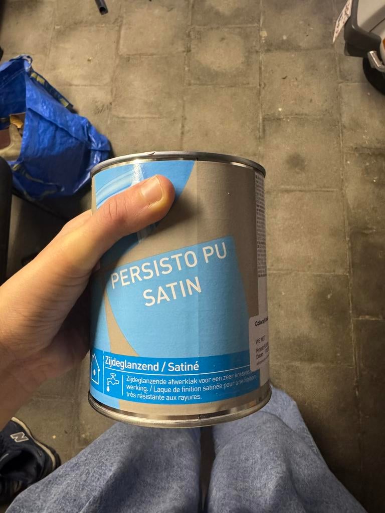 Feuille verte satinée Persisto Pur, Bricolage & Construction, Peinture, Vernis & Laque, Neuf, Moins de 5 litres, Enlèvement ou Envoi