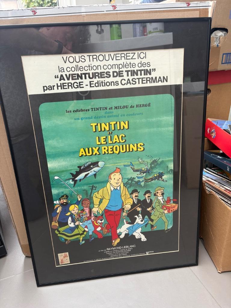 Kuifje filmaffiche Tintin et le lac aux Requins, Enlèvement, Tintin, Comme neuf, Image, Affiche ou Autocollant