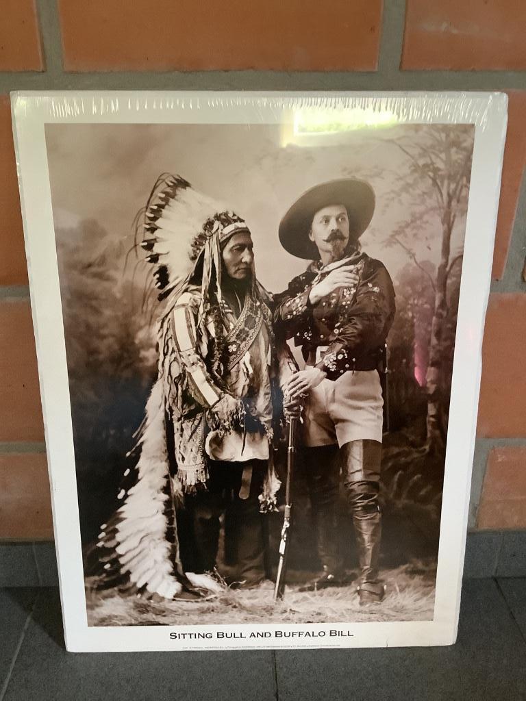 Poster Sitting Bull and Buffalo Bill, Livres, Enlèvement, Neuf