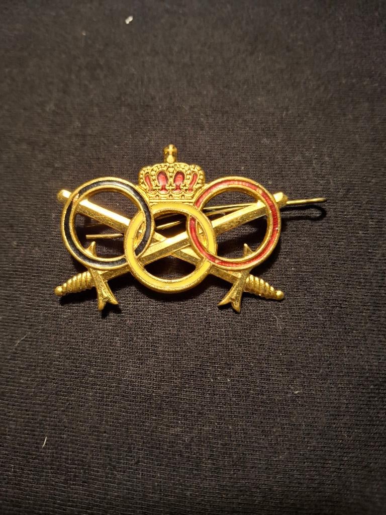 insigne brevet militaire sportif Belge, Enlèvement ou Envoi, Armée de terre, Emblème ou Badge
