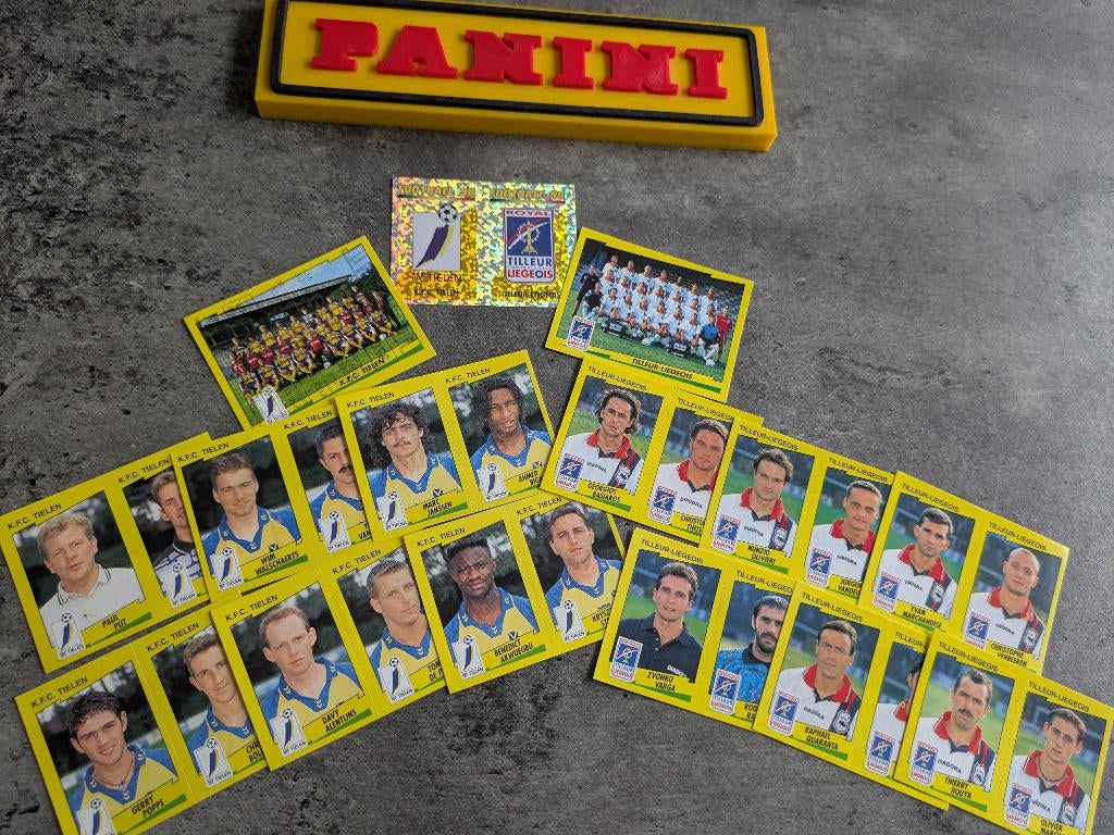 PANINI STICKERS 15X FOOTBALL 98 TIELEN / TILLEUR L.VOETBAL, Ophalen of Verzenden, Nieuw