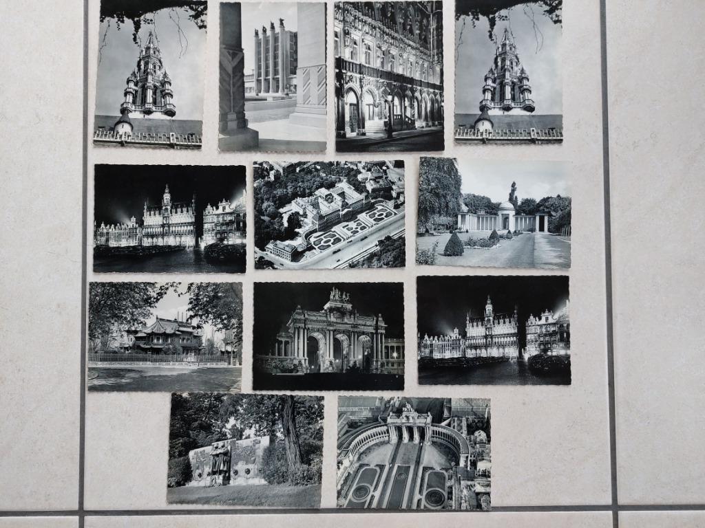 12 oude postkaarten van Brussel (uit dezelfde reeks), Envoi