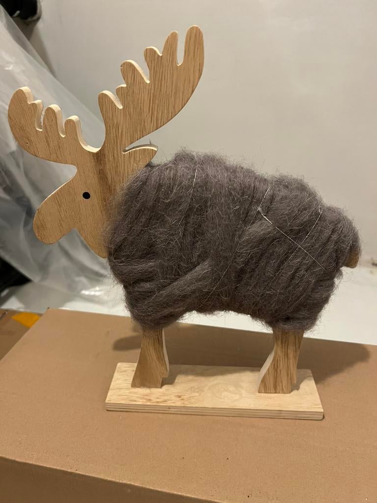 Houten eland, Ophalen of Verzenden, Zo goed als nieuw