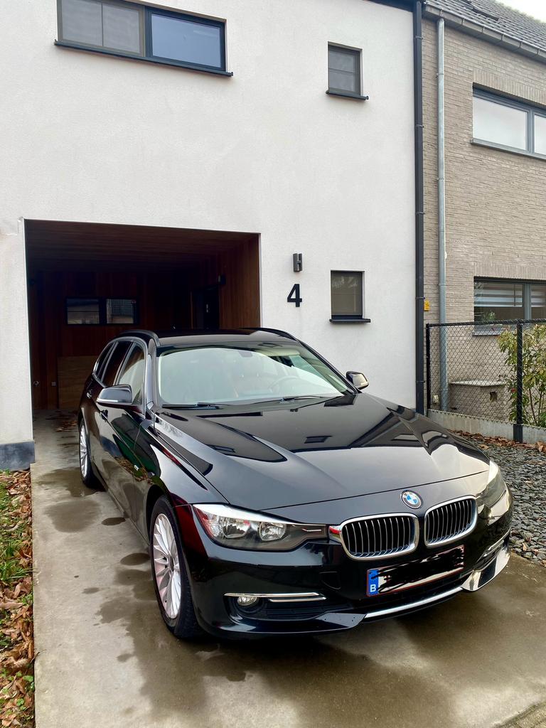 BMW 3 serie 316d Luxury edition Zwart, Autos, Cuir, Euro 5, Achat, Boîte manuelle