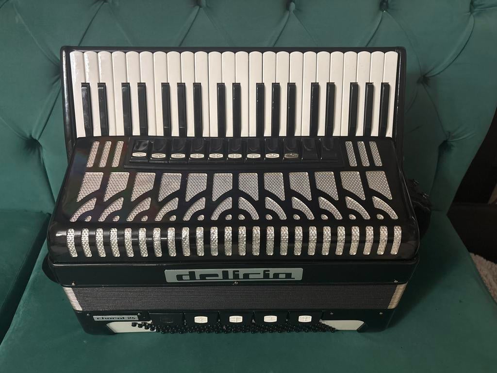 Accordeon Delicia choral 24, Musique & Instruments, Comme neuf, Enlèvement, Avec bretelles, 120 basses