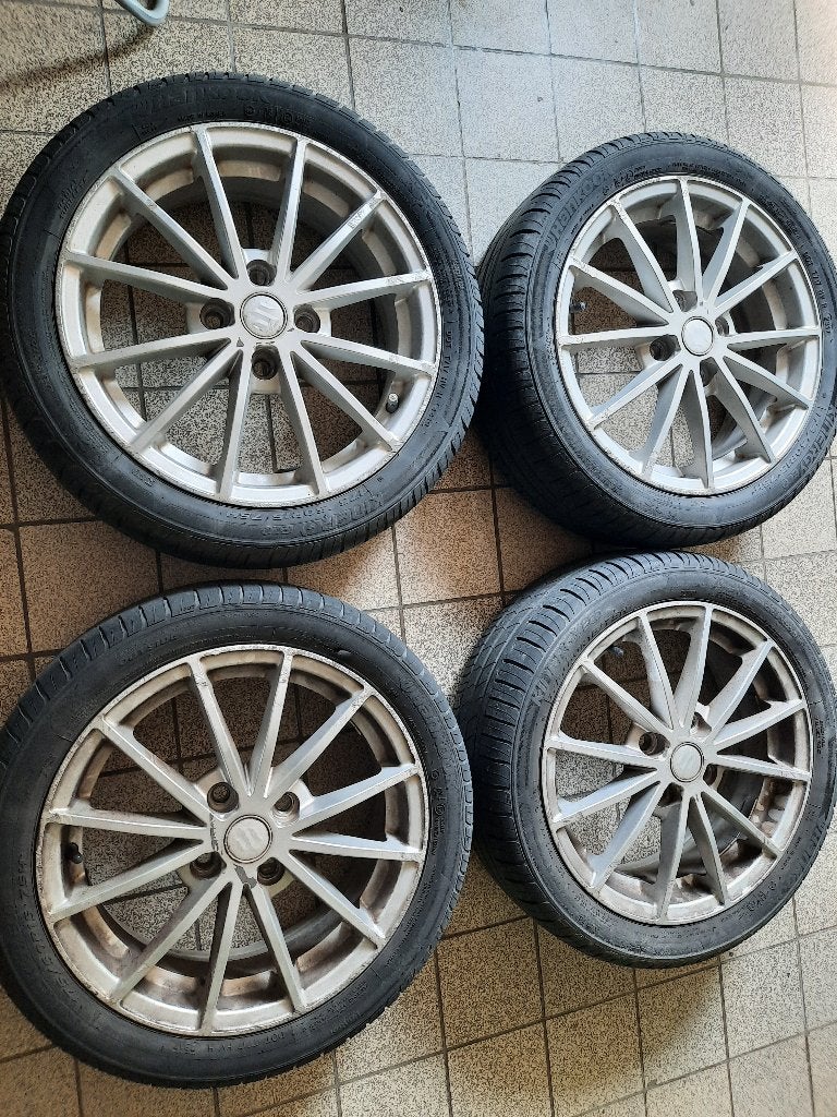Kit 4 jantes alu d'origine Suzuki - 175/50 R15, Autos : Pièces & Accessoires, 15 pouces, 175 mm, Véhicule de tourisme, Pneus été