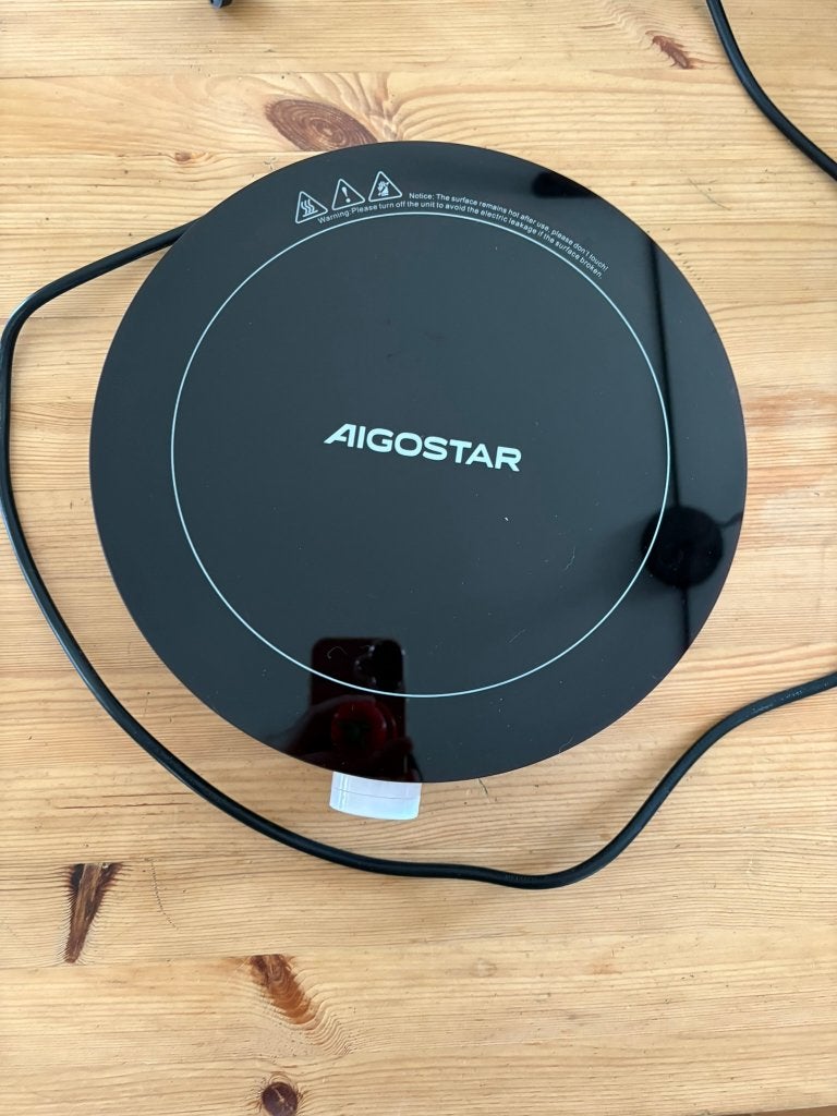 Inductie kookplaat Aigostar, Ophalen, 3 kookzones of minder, Zo goed als nieuw, Inductie