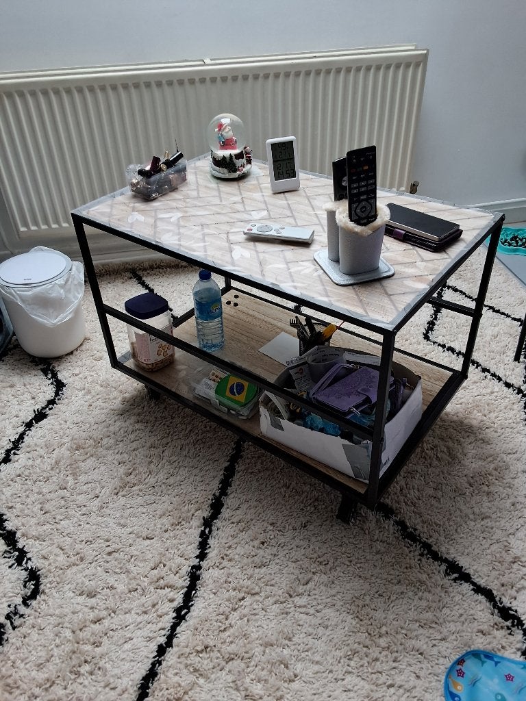TABLE BASSE SALON, Moins de 50 cm, Chêne, 50 à 100 cm, Comme neuf