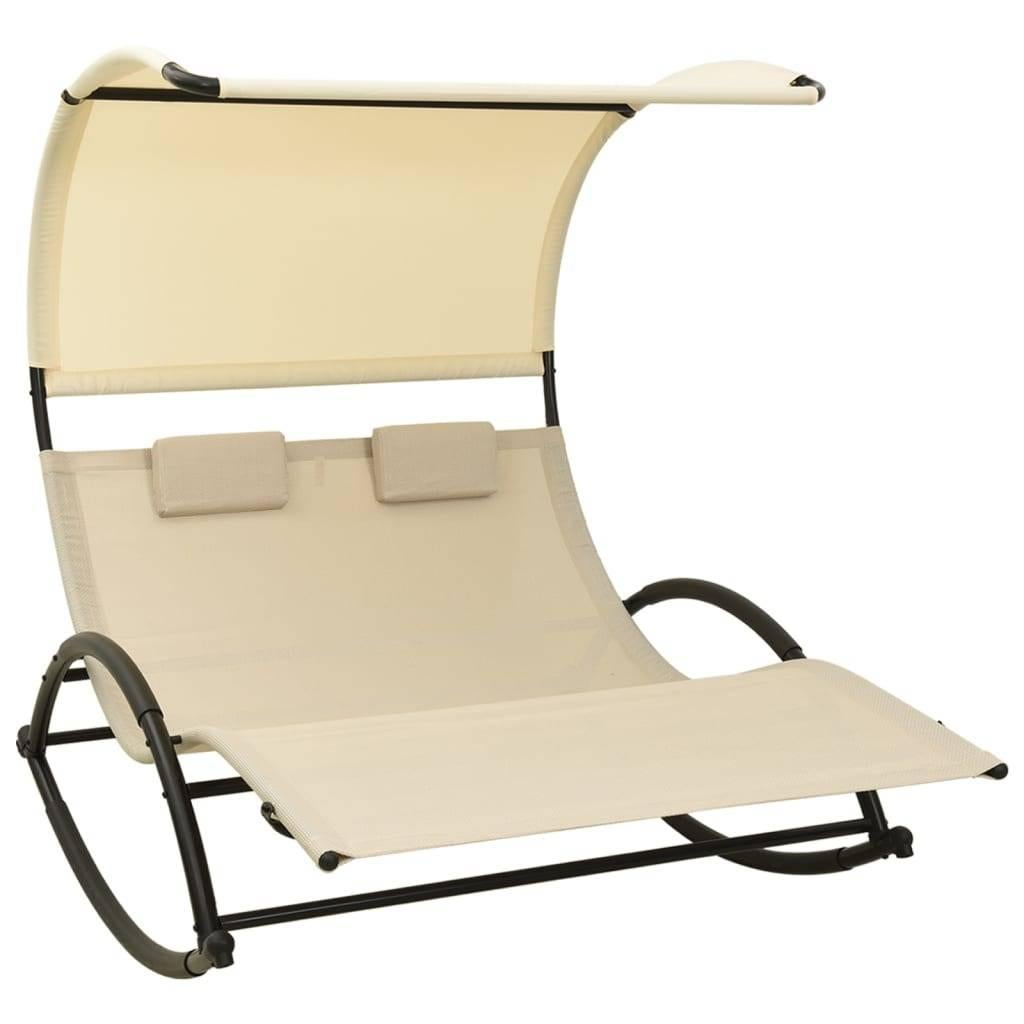 Nieuwe dubbele loungestoel, Tuin en Terras, Ligbedden, Ophalen, Nieuw, Inklapbaar