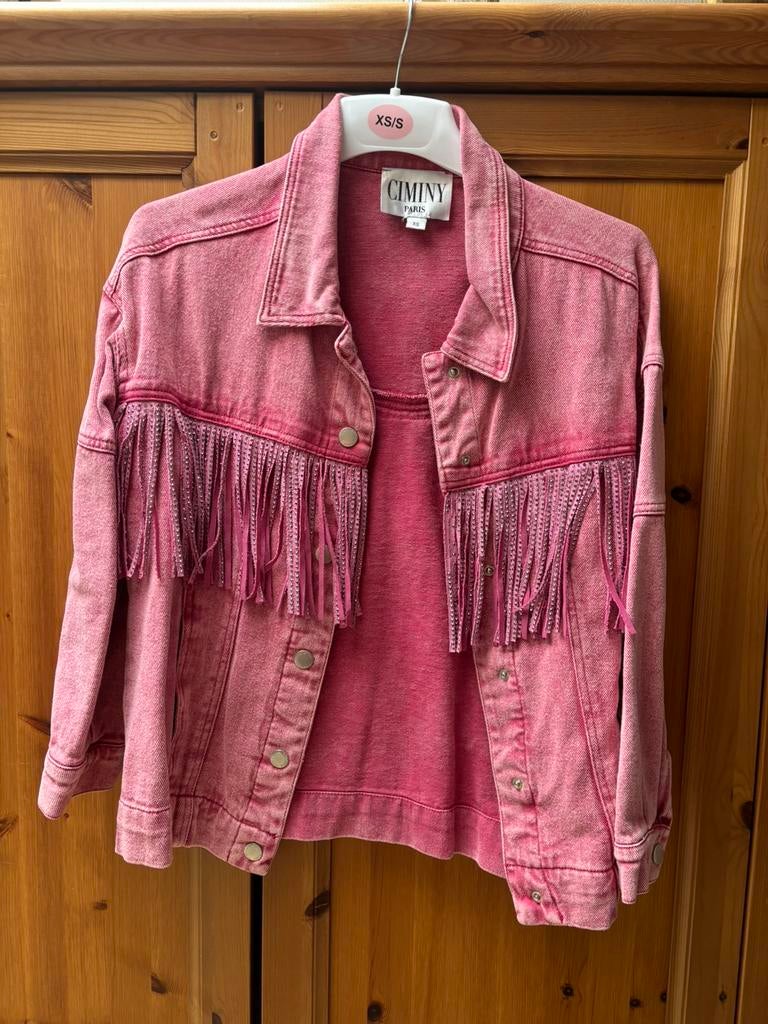 Roze jas, Ophalen, Gedragen, Maat 34 (XS) of kleiner, Roze