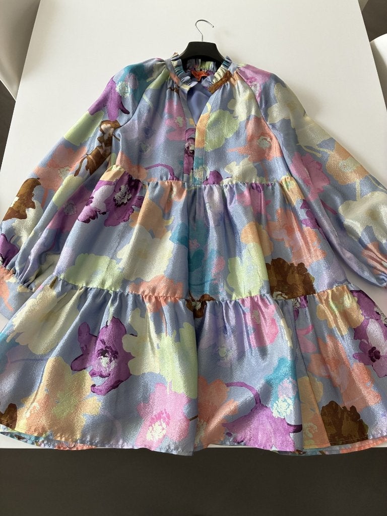 Tapis lilas brillant de Stine Goya taille XS, parfait état, Enlèvement ou Envoi, Au-dessus du genou, Stine goya, Comme neuf
