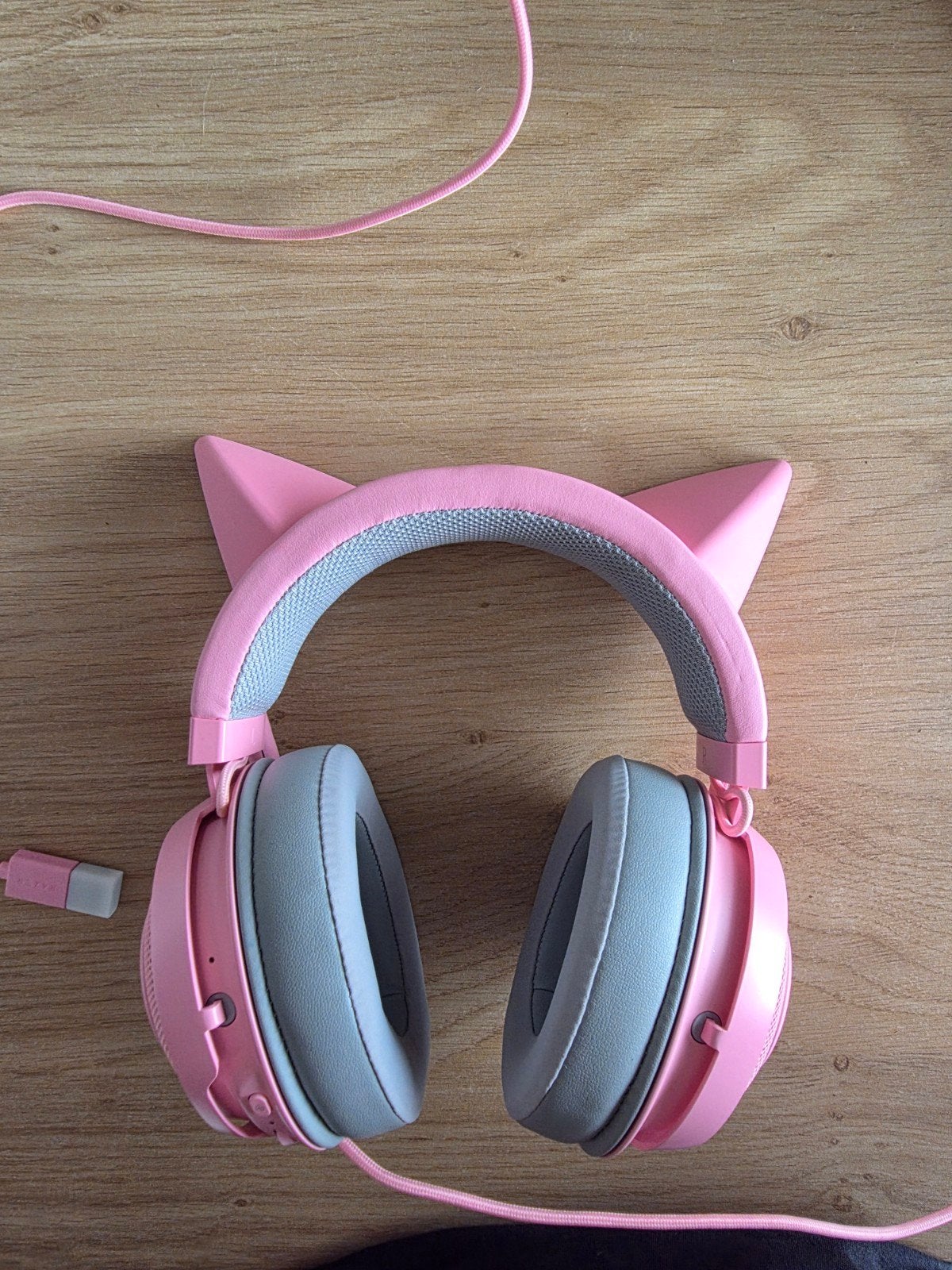 Razer Kraken Kitty edition Quartz nieuw, Audio, Tv en Foto, Hoofdtelefoons, Gaming, Razer, Grijs, Microfoon, Ophalen