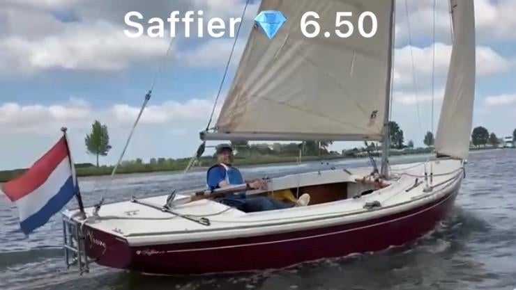 Saffier 6.50 & remorque à bateau, 6 mètres ou plus, Enlèvement ou Envoi, Comme neuf, Moteur hors-bord