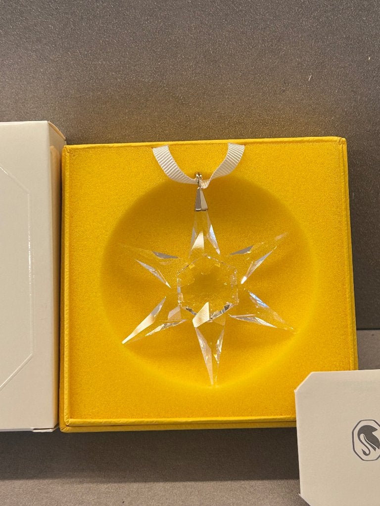Swarovski Kerst Ornament helder, Zeer zeldzaam, Prototype, Ophalen of Verzenden, Nieuw, Figuurtje