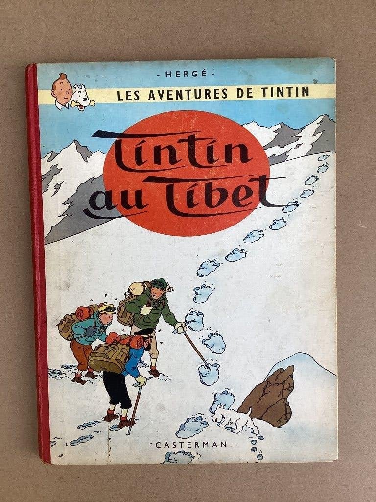BD-Tintin au Tibet-edition originale-1960-bon etat, Livres, Enlèvement ou Envoi, Une BD, Utilisé, Herge