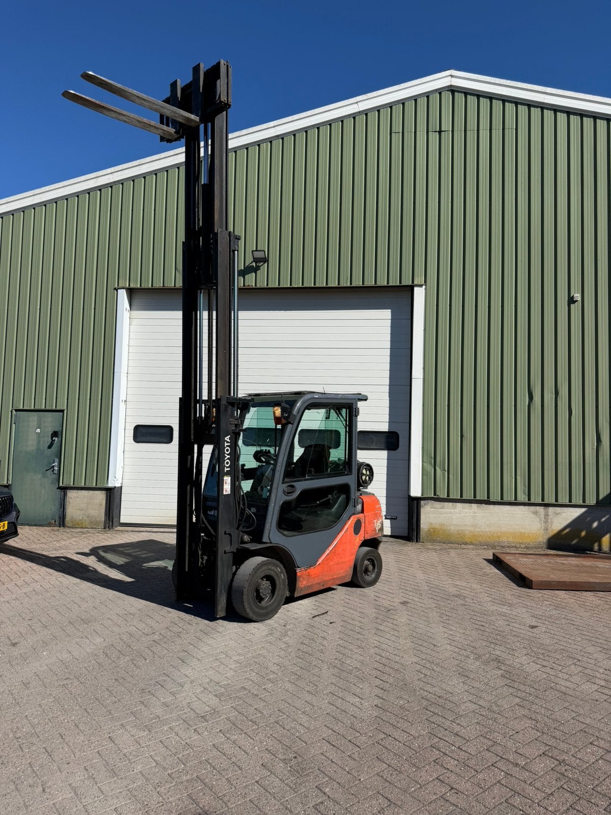 Te koop heftruck toyota 2,5 ton triplo sideshift gas, Ophalen of Verzenden