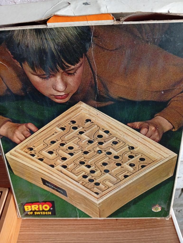 Jeu Labyrinthe en bois Vintage BRIO (Années 70) Suède, Enlèvement