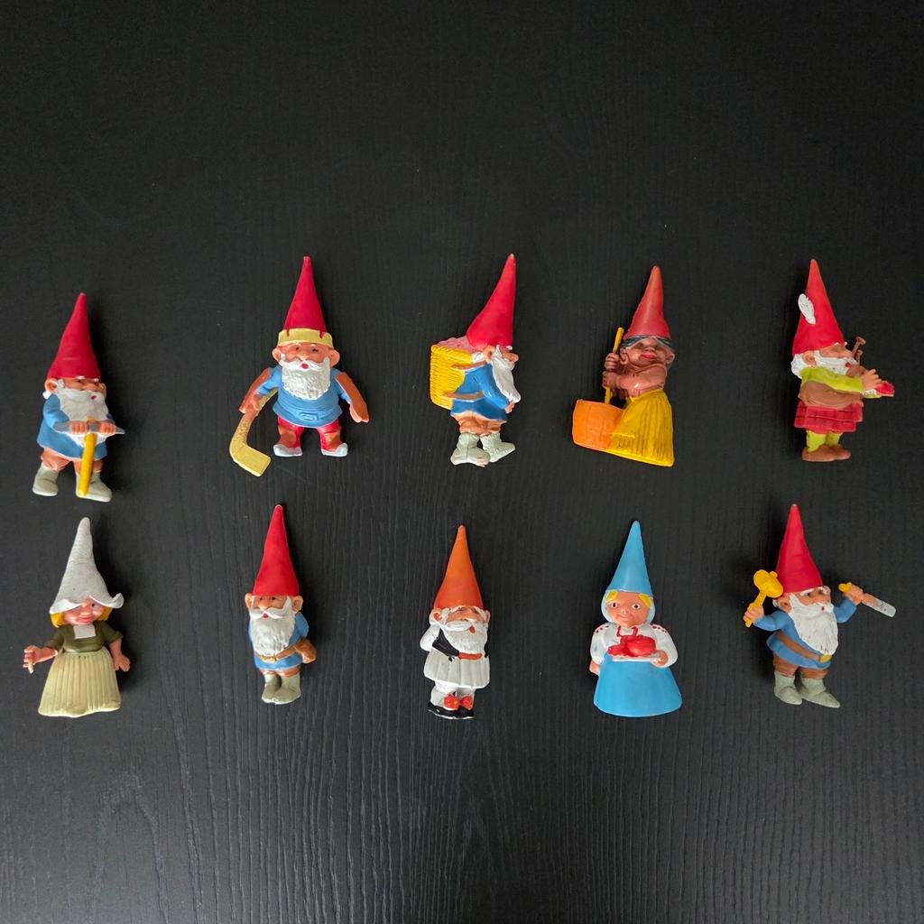 10 David de kabouter figuren, Verzamelen, Verzenden, Gebruikt