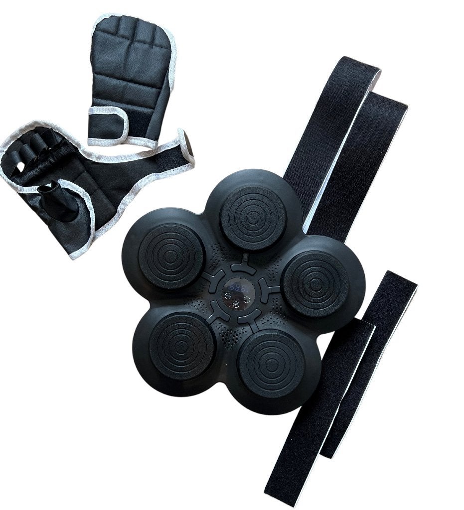 Boksmachine vechtsport reflextrainer 5-knoppen+ handschoenen, Sport en Fitness, Vechtsporten en Zelfverdediging, Overige, Nieuw