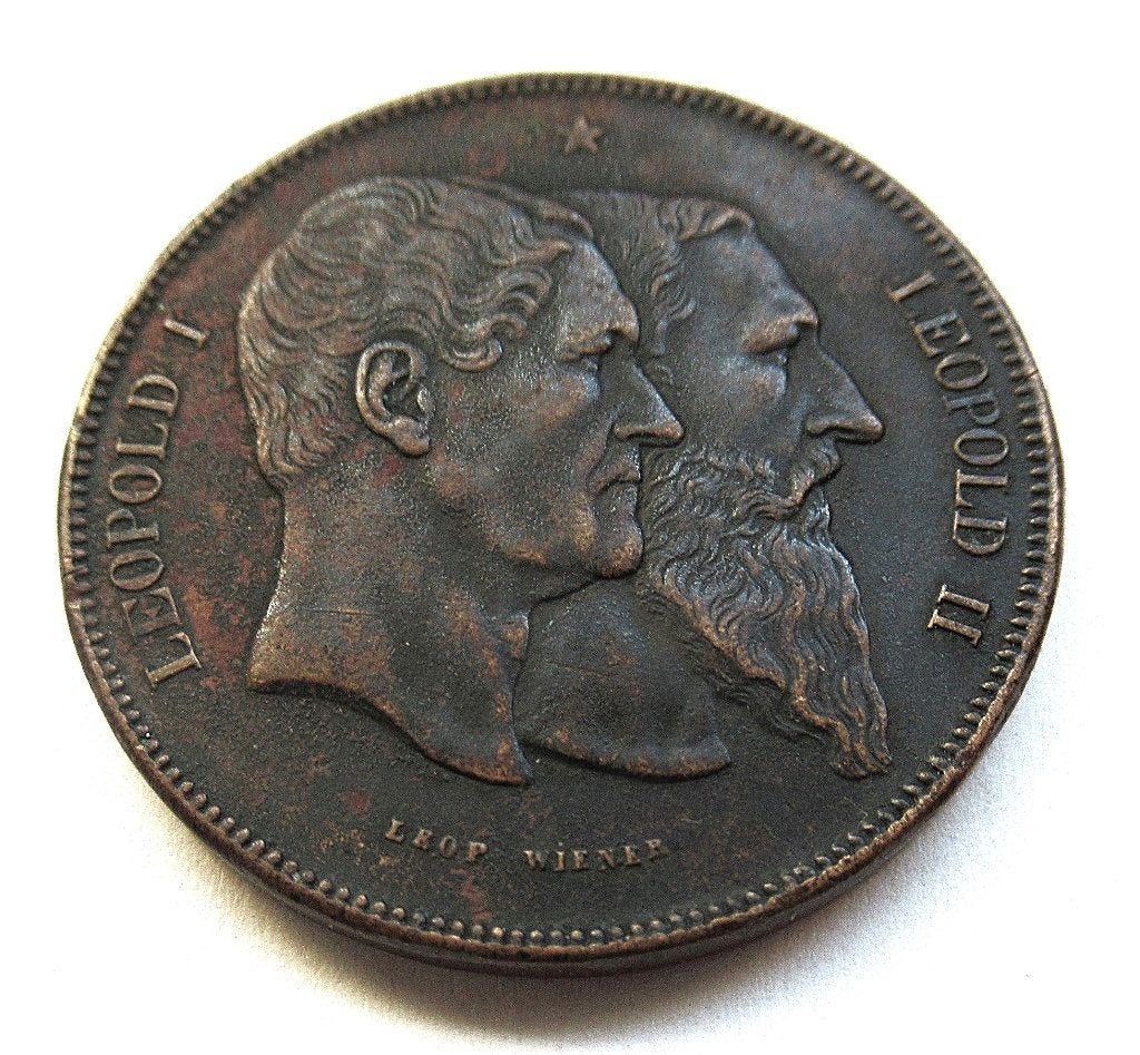 Belgie 10 centimes 1880 module independence zwarte patina !, Envoi, Belgique