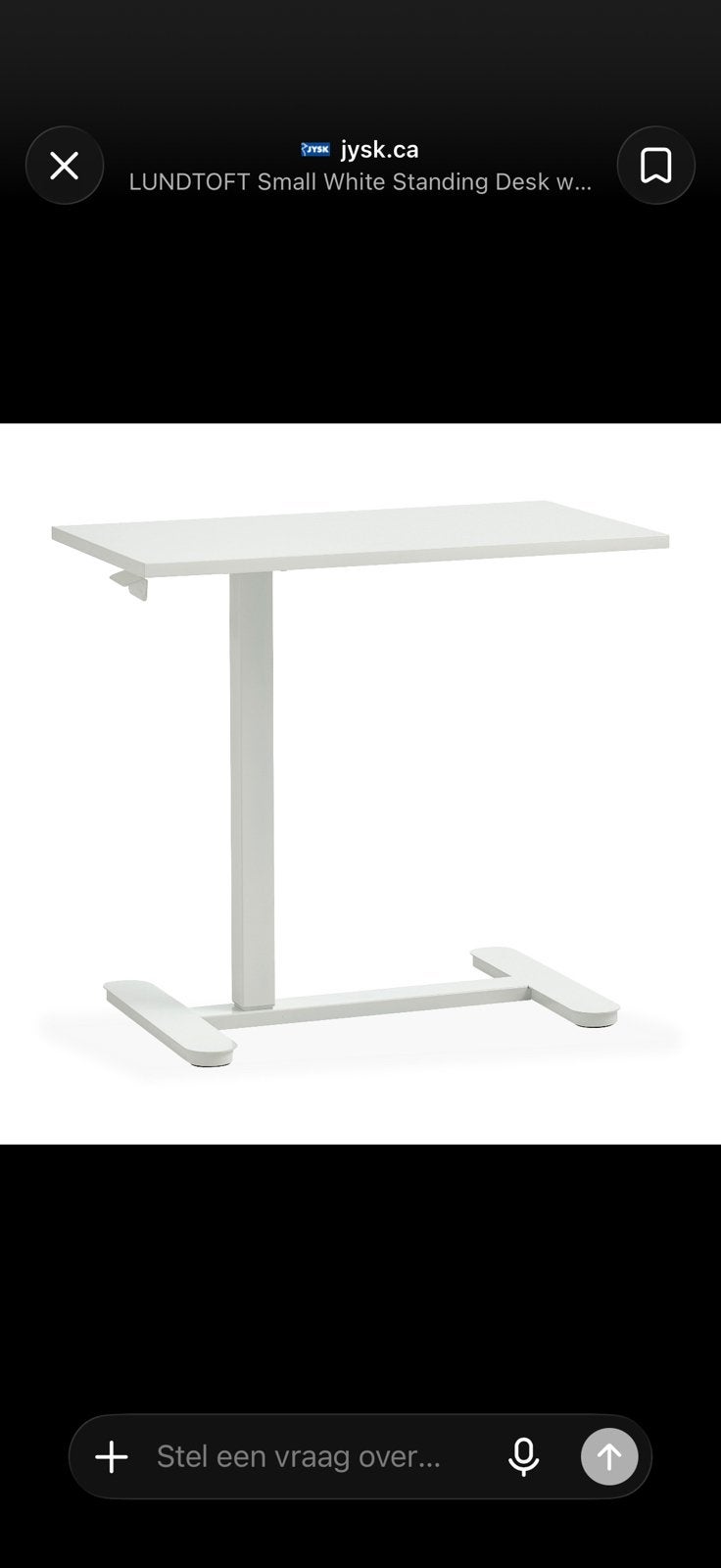 Zit sta bureau 40x70 !!! nieuw!!! Bed of zetel tafeltje, Ophalen, Zit-sta bureau, In hoogte verstelbaar, Zo goed als nieuw