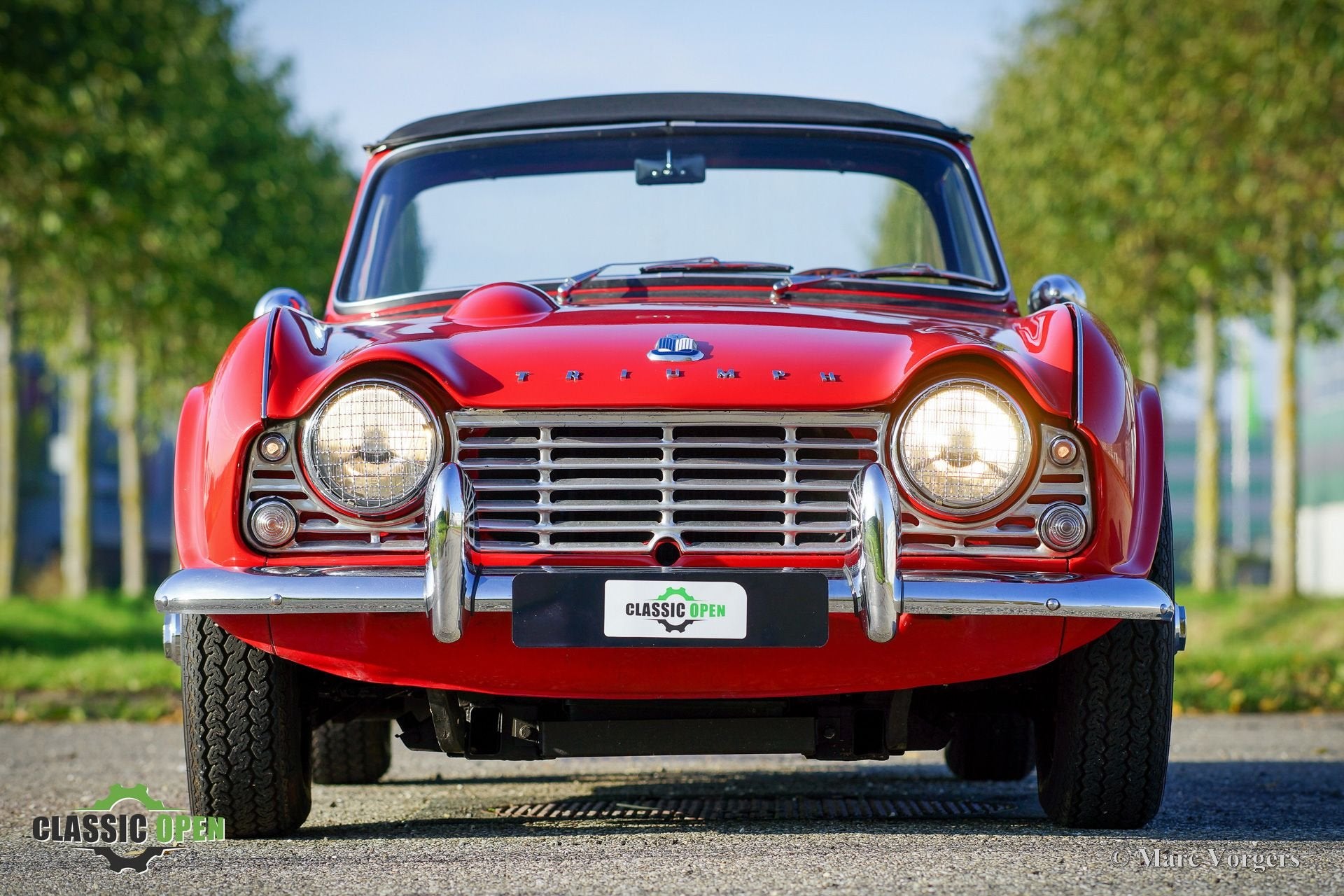 Triumph TR4, Auto's, Lederen bekleding, Zwart, Cabriolet, Bedrijf