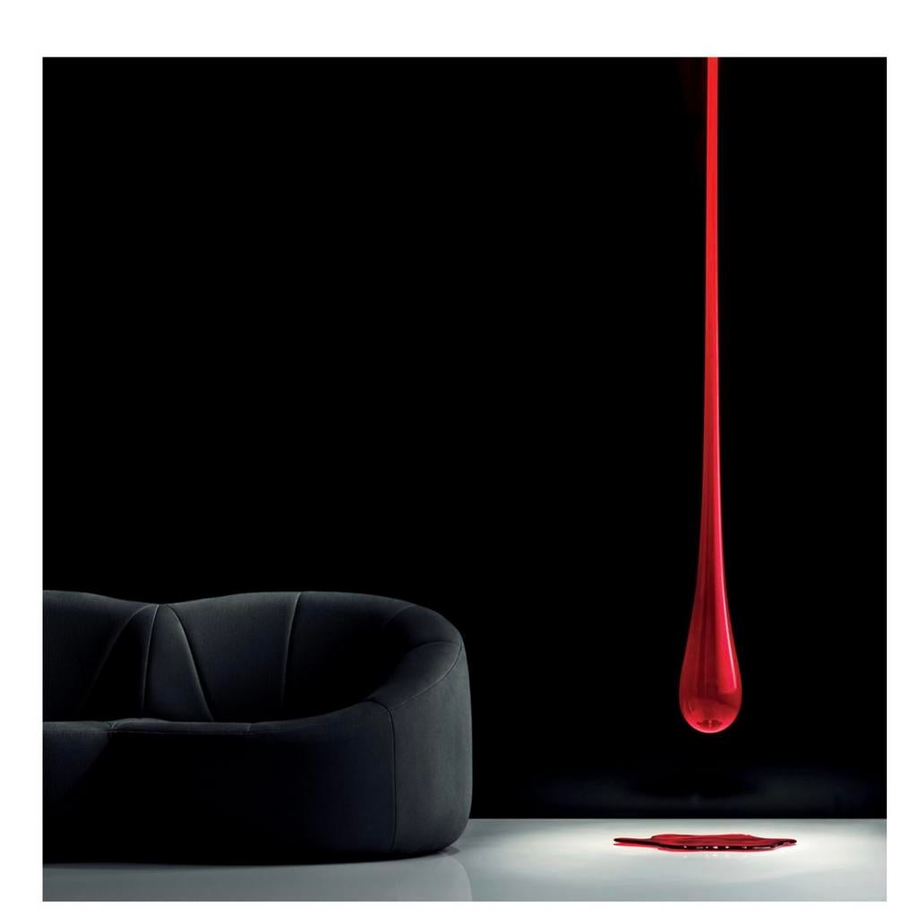 Iconic design GLO lamp merk Leucos, Huis en Inrichting, Ophalen, Gebruikt, Glas, 75 cm of meer
