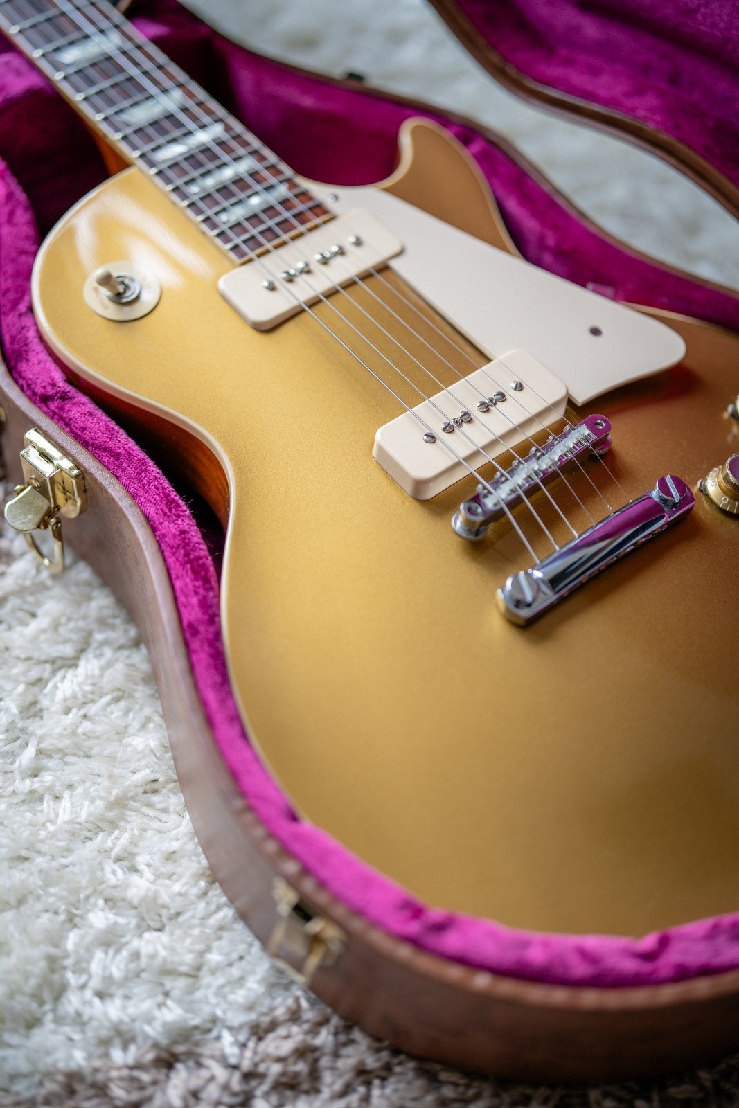 Gibson Custom Shop 1968 Les Paul Reissue P90 Goldtop - 2020, Muziek en Instrumenten, Ophalen of Verzenden, Zo goed als nieuw, Solid body