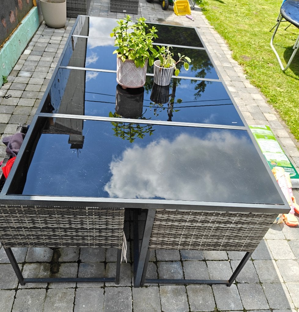 Tuin, Rotin, Salons de jardin, 8 places, Enlèvement