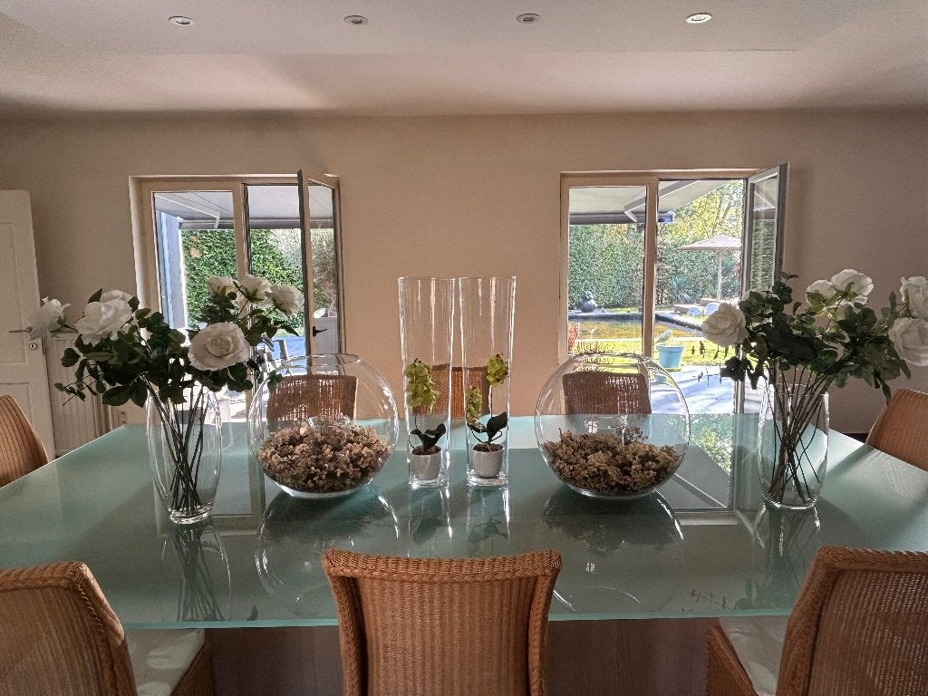 vases, Maison & Meubles, Enlèvement, Utilisé, Transparent, Verre
