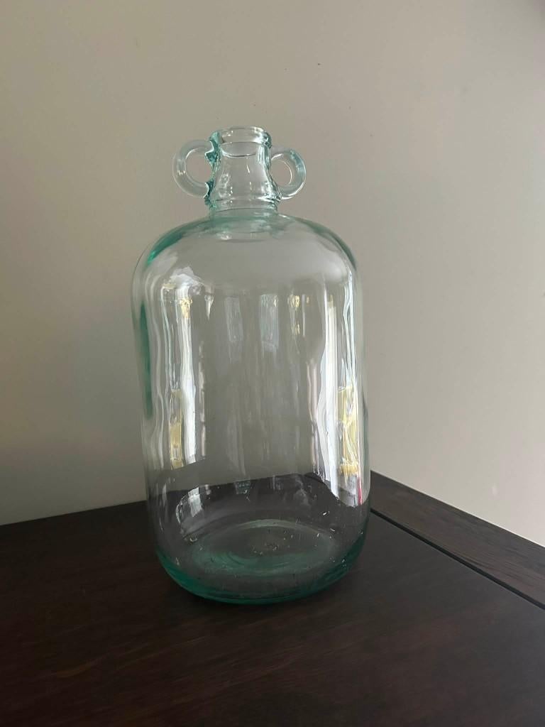 Vintage glazen "demijohn", Ophalen, Zo goed als nieuw, Overige typen