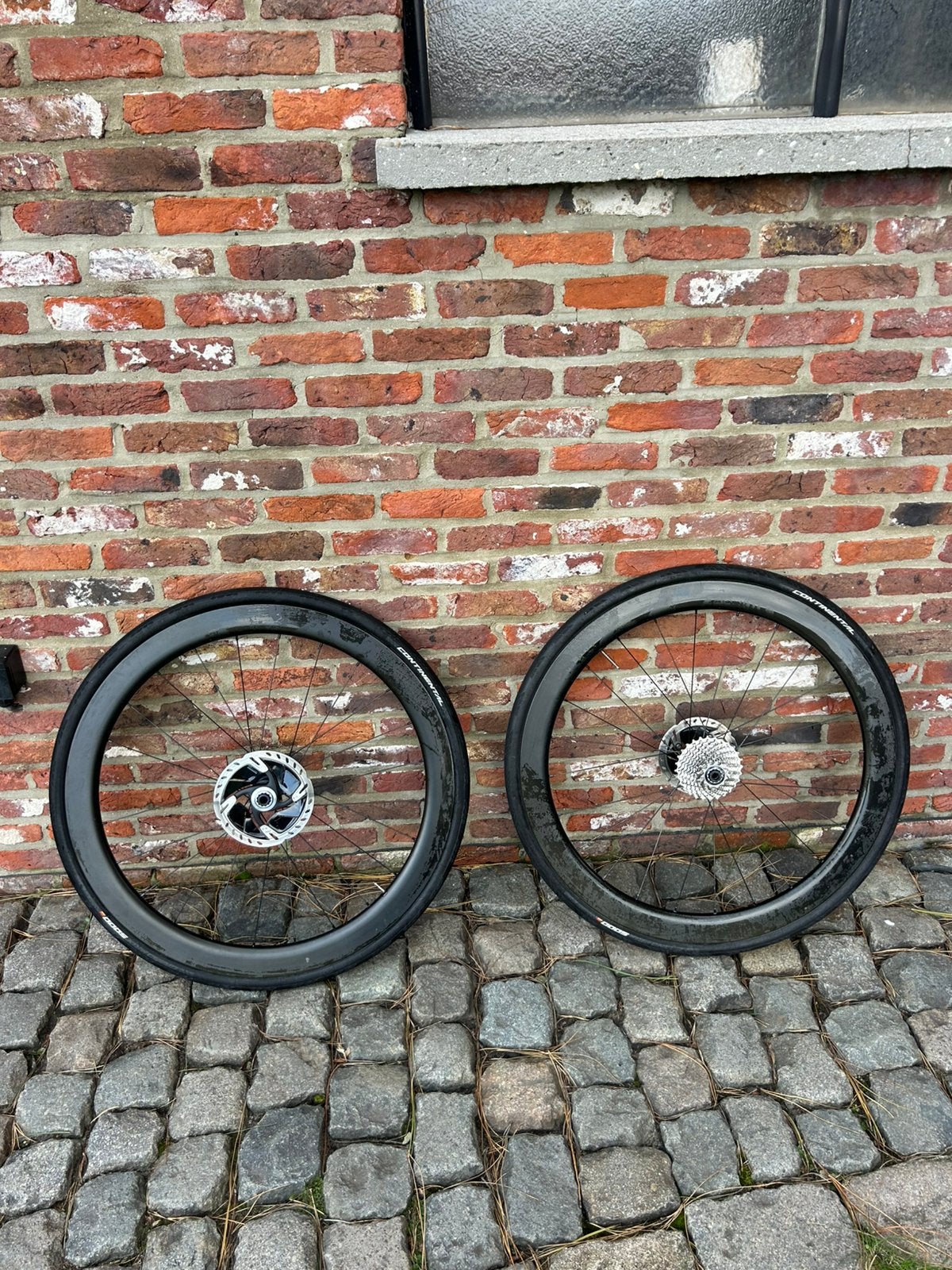 Carbon wielen disc 50mm dt- swiss350 naaf, Fietsen en Brommers, Ophalen, Zo goed als nieuw, Gravelbike, Carbon