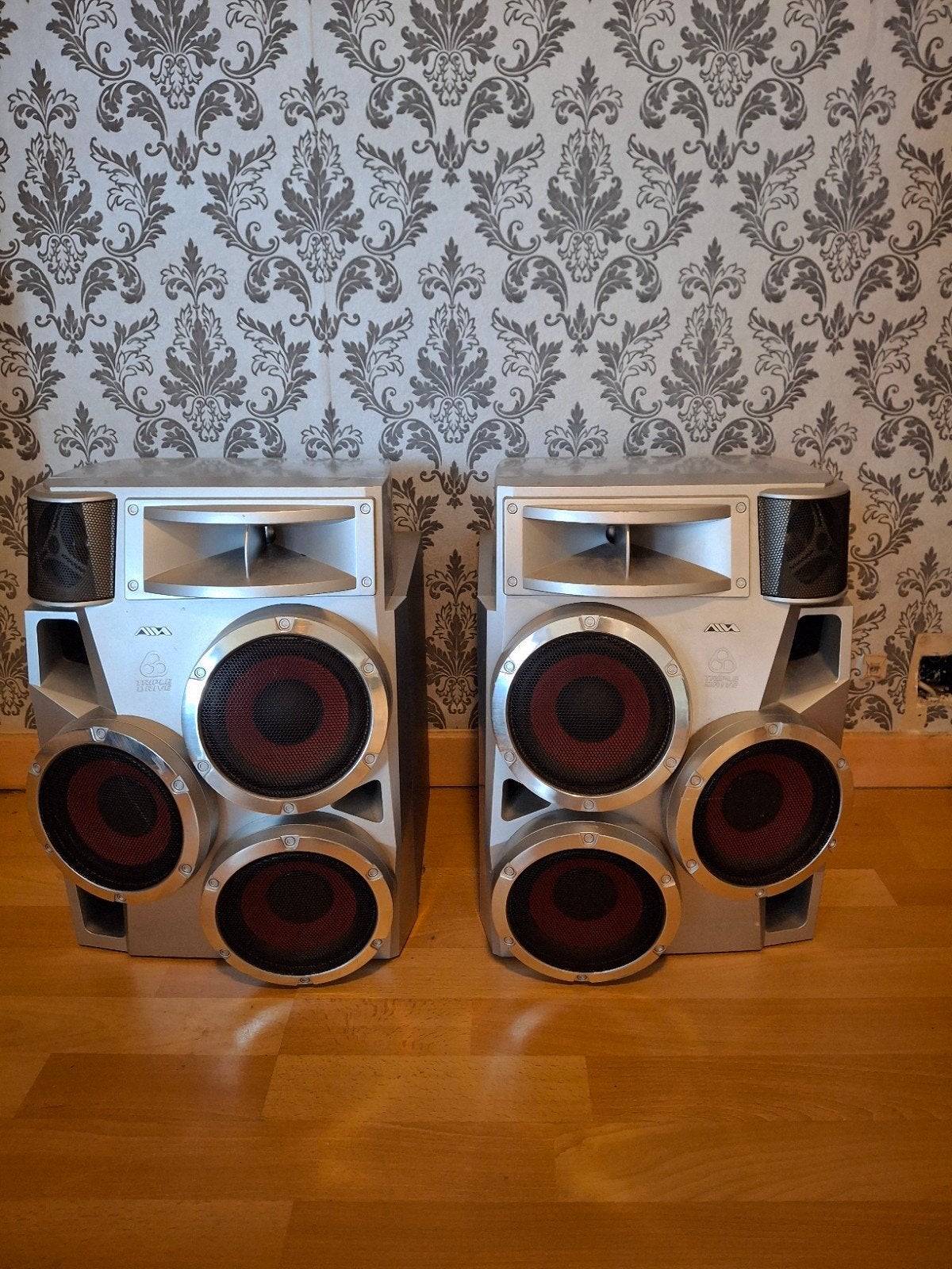 Aiwa SX-JTV8 boxenset, Autres marques, Bass-reflex, Enlèvement ou Envoi, Kit d'enceintes