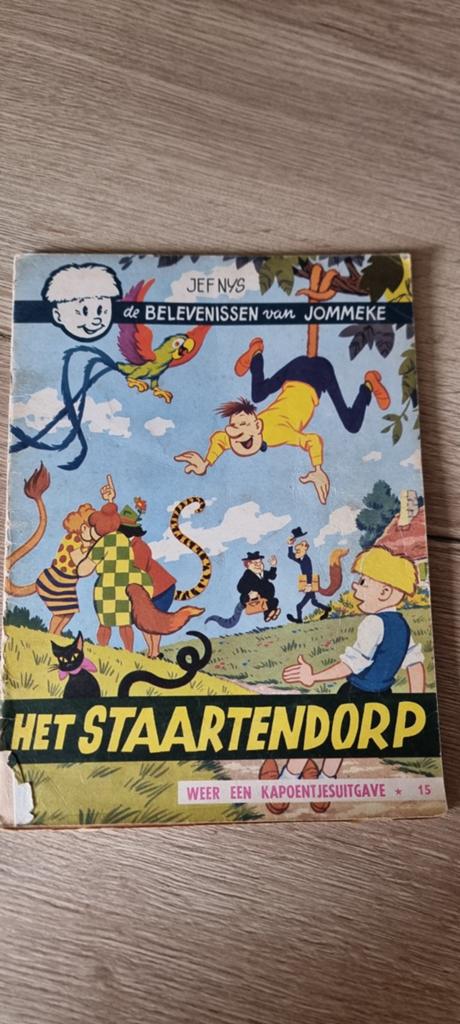 Originele vintage editie van Jommeke  15: Het staartendorp, Boeken, Stripverhalen, Eén stripboek, Ophalen of Verzenden, Gelezen