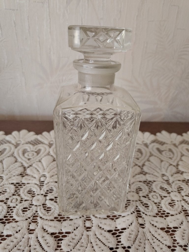 Vintage glazen karaf, Antiek en Kunst, Ophalen