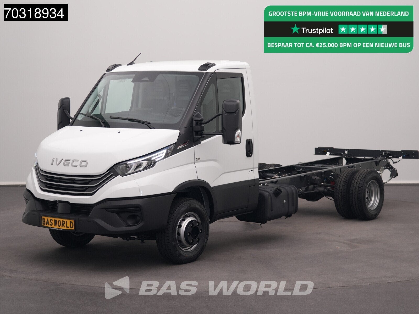 Iveco Daily 72C21 Automaat 4100wb Luchtvering CarPlay ACC LE, Autos, Neuf, Achat, Euro 6, Entreprise