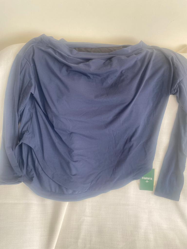 Dames Sporttop met Ingebouwde Bra Pads – Comfort & Stijl, Kleding | Dames, Zwangerschapskleding, Maat 38/40 (M), Blauw, Blouse of Tuniek