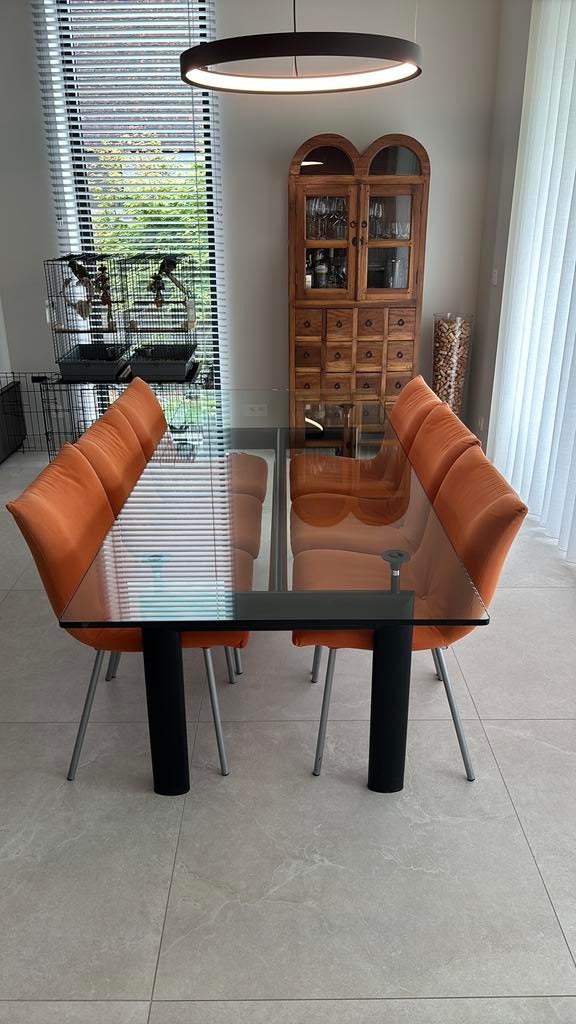 6 vintage Design stoelen Ligne roset calin., Maison & Meubles, Chaises, Design, Comme neuf, Enlèvement, Cinq, Six Chaises ou plus
