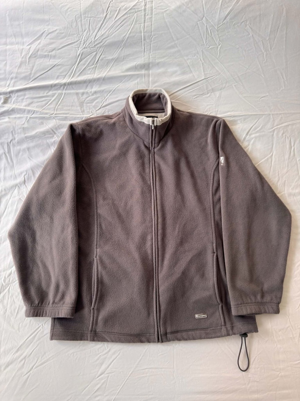 Champion fleecevest met rits – Grijs – Maat L, Kleding | Heren, Ophalen of Verzenden, Zo goed als nieuw, Maat 52/54 (L), Grijs