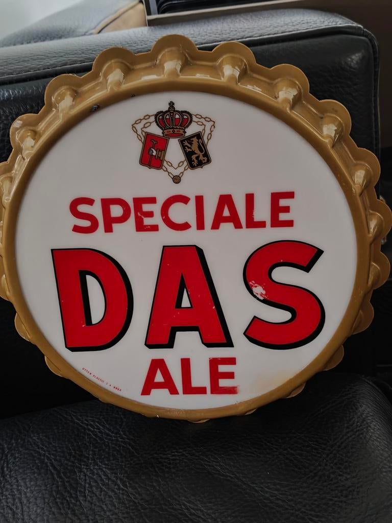 Lichtbak Hoegaerden: speciale das ale, Verzamelen, Ophalen of Verzenden, Gebruikt, Reclamebord, Plaat of Schild