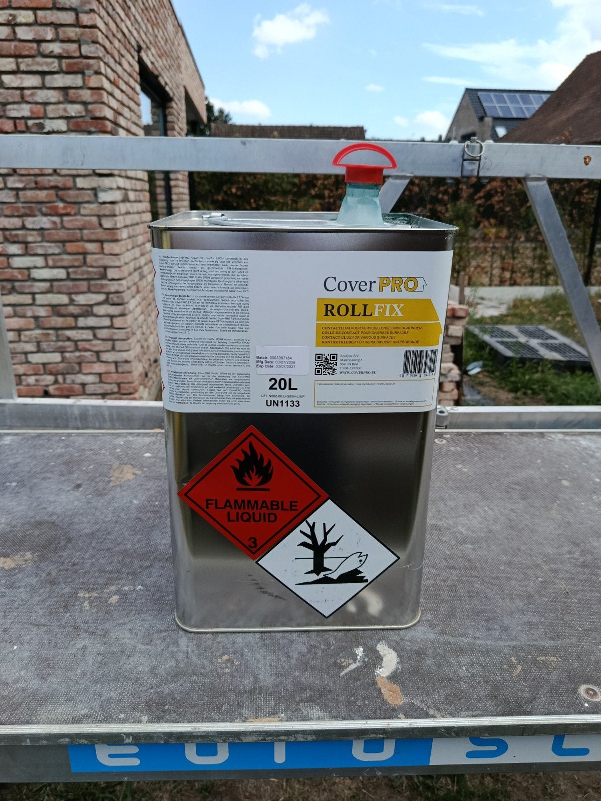 1/3 bus contactlijm epdm, Doe-het-zelf en Bouw, Ophalen, Overige materialen, Overige kleuren, Dakleer