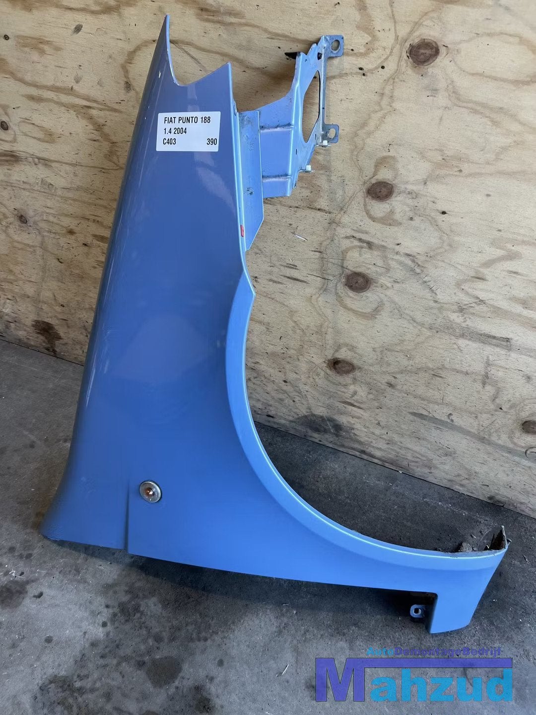 FIAT PUNTO 2 188 blauw rechts voorscherm zijscherm 2002-2005, Stellantis Europe S.p.A., Info@stellantis.com, Utilisé, Corso Giovanni Agnelli 200
10135  Turin, IT