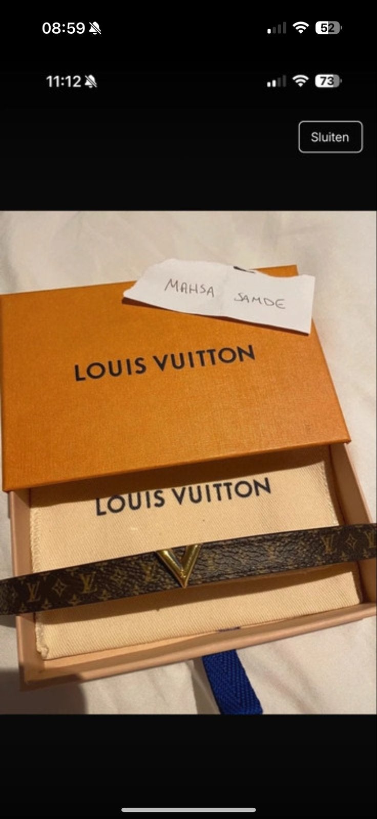 Lv armband, Ophalen of Verzenden, Zo goed als nieuw