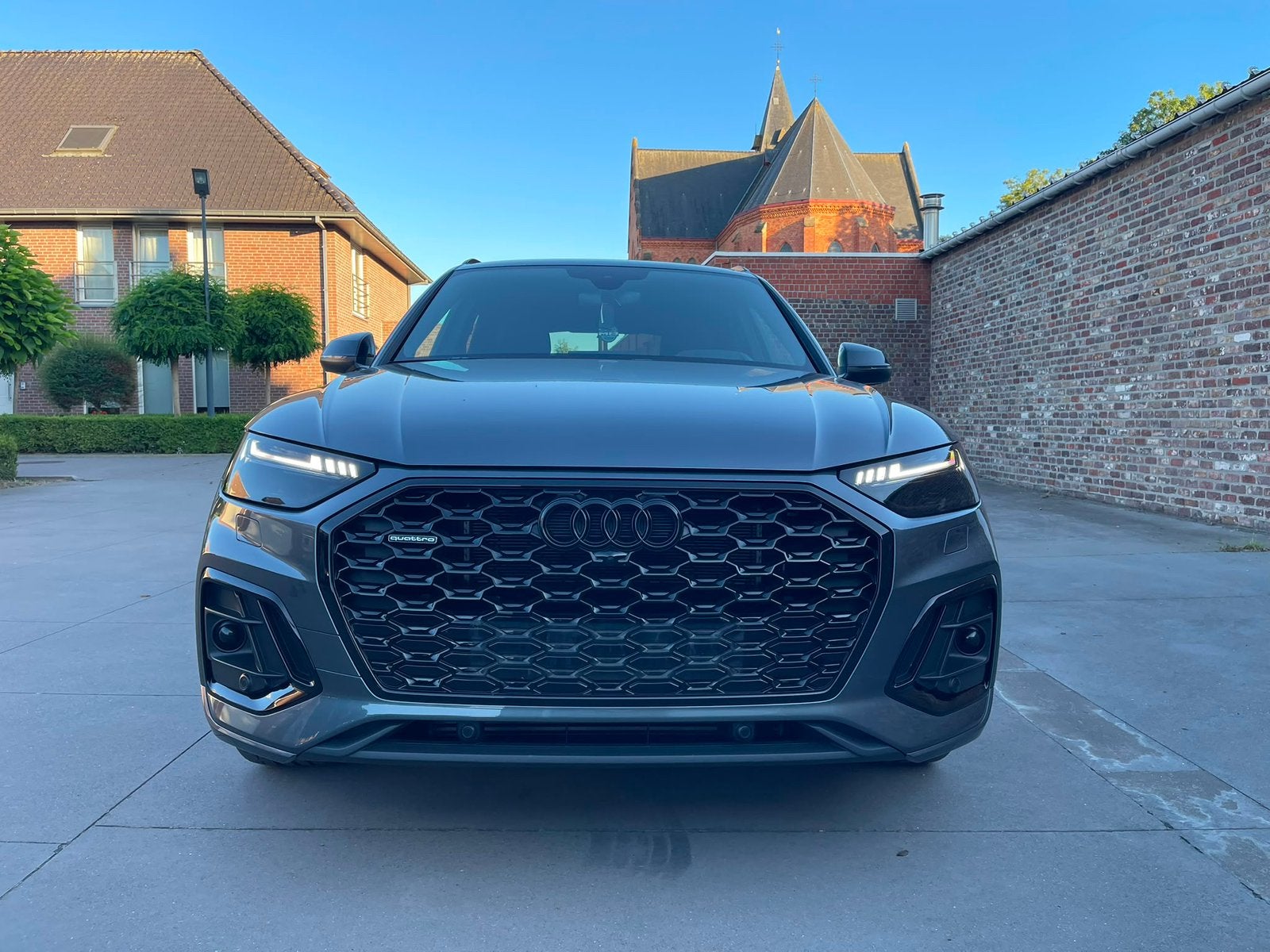 Audi q5 sportback s line 55 tfsi e quattro  MATRIX,B&O, Autos, Audi, Cuir, Argent ou Gris, Achat, Euro 6