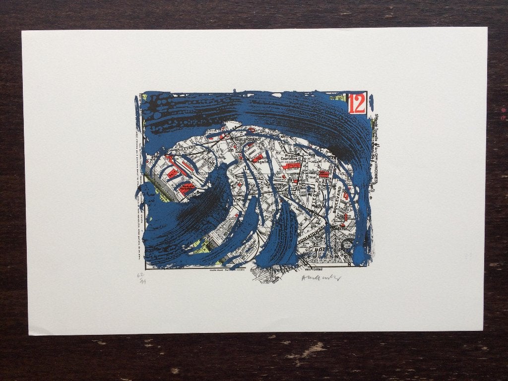 Alechinsky - 12ème arrondissement de Paris (62/99), Antiquités & Art, Enlèvement ou Envoi, Numéroté, Abstrait, Lithographie