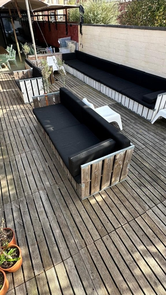 Creative Structures modulair lounge- en terrassysteem, Enlèvement, Utilisé, Banque
