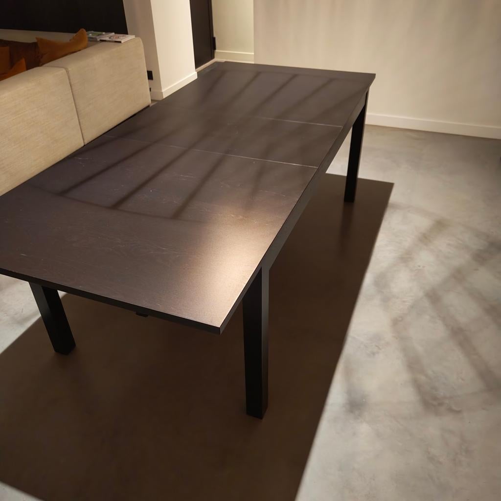 Eettafel Ikea uitschuifbaar 6-10 personen., Maison & Meubles, Tables | Tables à manger, Enlèvement